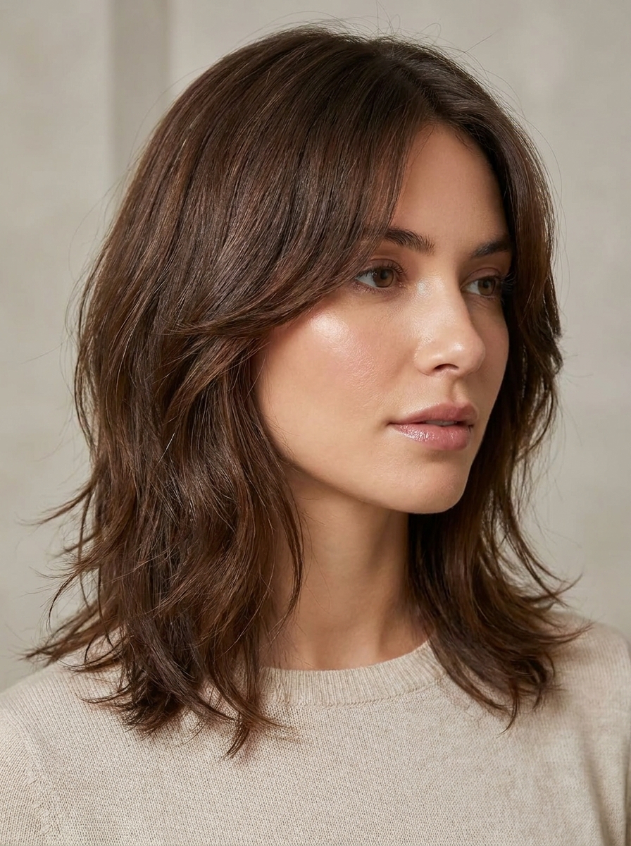 Sleek Wolf Cut als Wolf Cut Inspiration 2026